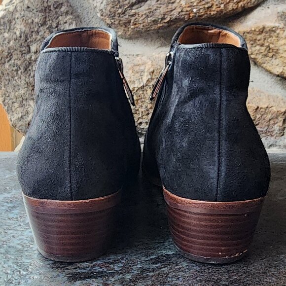 Sam Edelman Black Suede Petty Ankle Bootie Size 8M - Picture 12 of 14